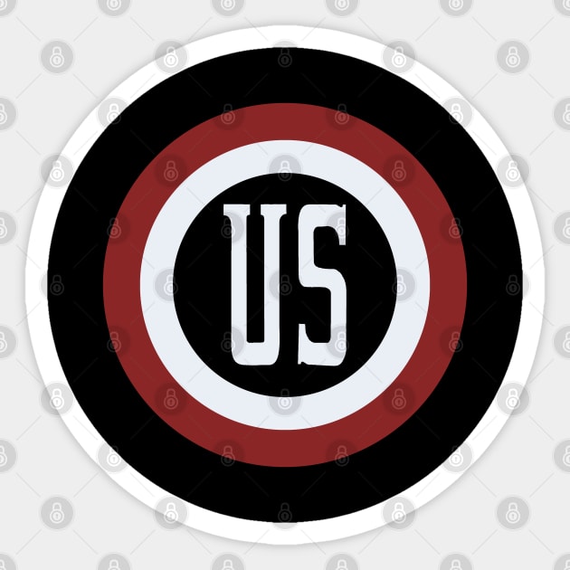 U.S. Agent Shield Sticker by ExplodingZombie